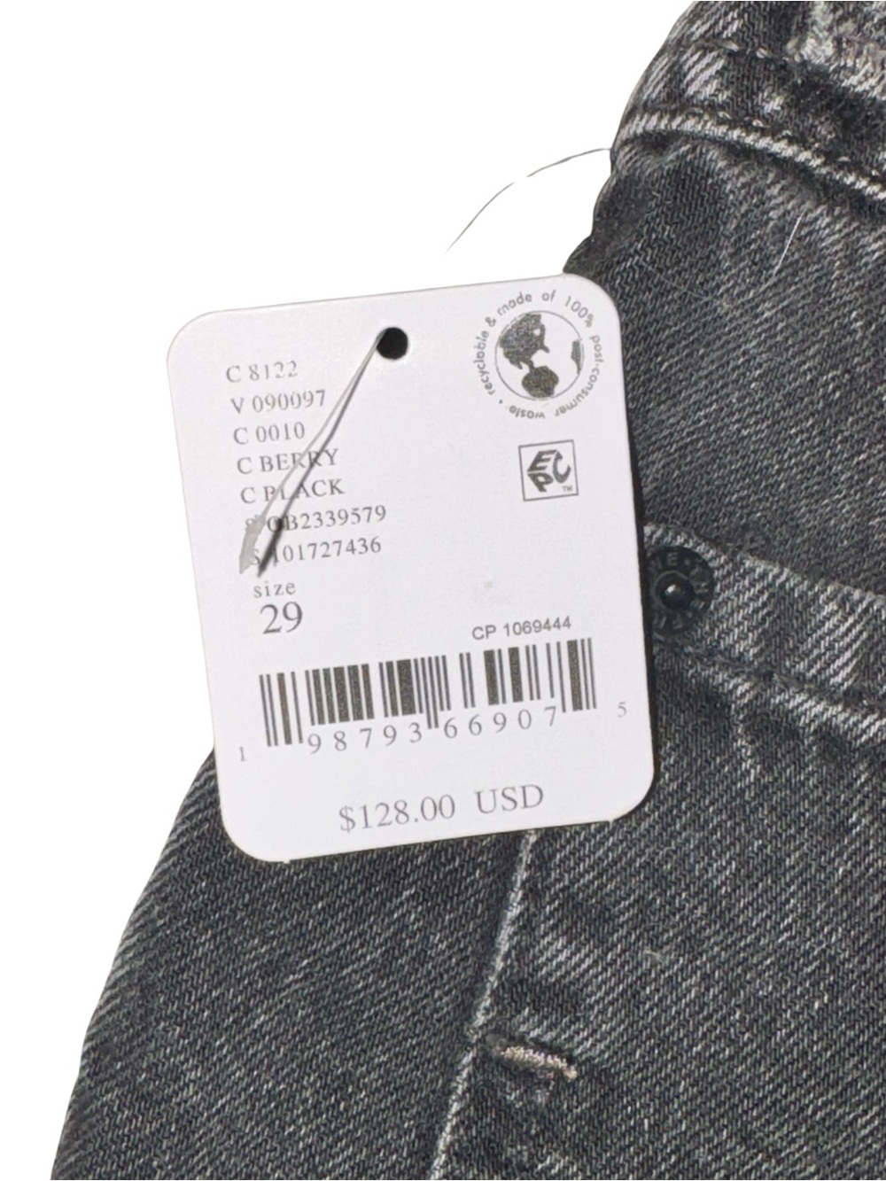 We The Free Washed Black Wide-Leg Flare Jeans, Size 29 - Picture 6 of 12